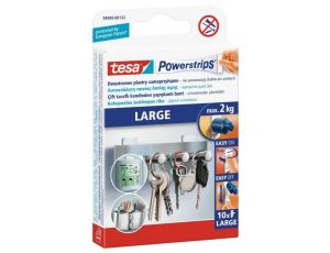 TESA PLASTRY POWERSTRIPS LARGE 10szt./BIAŁE