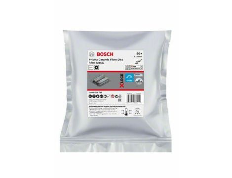 BOSCH FIBRA KRĄŻEK X-LOCK METAL 125 gr. 80 R781 /25szt. %%% 2608621796