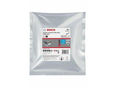 BOSCH FIBRA KRĄŻEK X-LOCK INOX 125 gr. 60 R782 /25szt. 2608621825