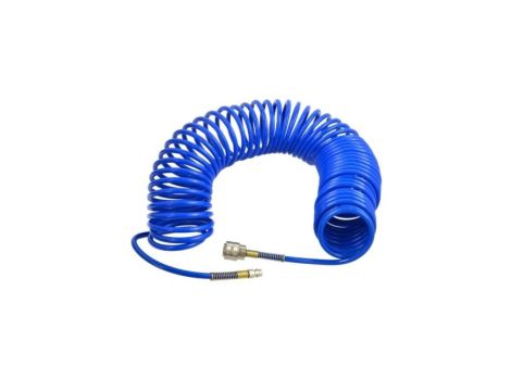 Wąż pneumatyczny spiralny PU 20m 5x8mm niebieski 1890