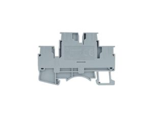 Złączka szynowa zaciskowa szara 2,5mm2 2-piętrowa 4-przewodowa 5767