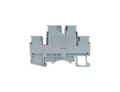 Złączka szynowa zaciskowa szara 2,5mm2 2-piętrowa 4-przewodowa 5767