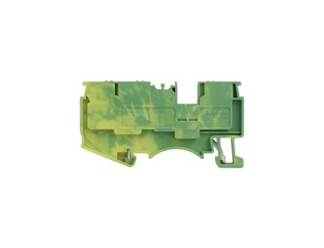 Złączka szynowa 4mm2 1P 3-przewodowa zacisk push-in żółto-zielona PE 3961