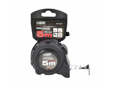 AWTOOLS MIARA ZWIJANA MAGNET. ABS 7,5m/ 25mm - 3