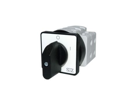 Łącznik krzywkowy 0-1 3-fazowy 32A 500V z dźwignią oraz szyldem (S32 JD 1103 A6) SEZ