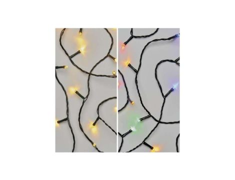 Lampki choinkowe 100LED 10m, 2 w 1 ciepła biel lub multikolor, czarny, 8 programów, IP44 D4AH01