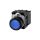 3SU1102-0AB50-1BA0 Illuminated pushbutton, 22 mm, round, plastic, blue, pushbutton, flat, momentary contact type, with holder, 1
