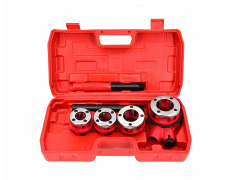 AWTOOLS GWINTOWNICA DO RUR 4szt. 1/2", 3/4", 1", 1-1/4"  ZESTAW WALIZKA