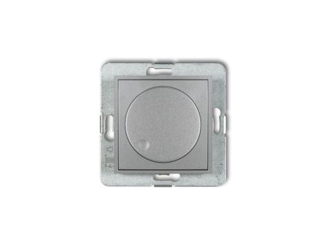 ICON Mechanizm elektronicznego regulatora oświetlenia przyciskowo-obrotowego srebrny metalik 7IRO-1
