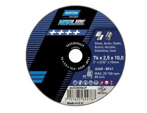 NORTON TARCZA NORLINE DO METALU 350mm x 4.0mm x 20mm -T41  A24T  DO STHILA>>>66252848833