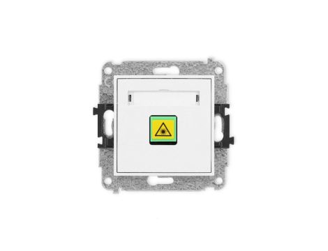 ICON Mechanizm gniazda światłowodowego/optycznego pojedynczego biały IGOP-1