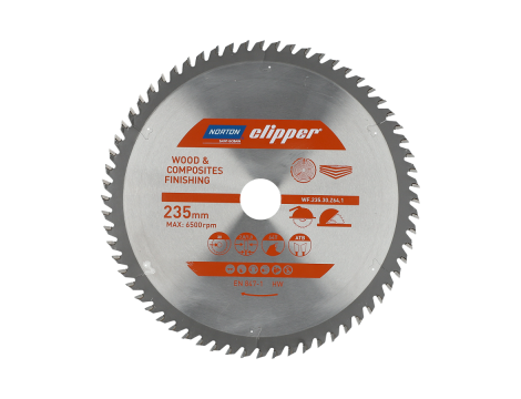 NORTON PIŁA TARCZOWA 235mm x 30mm x 64z DREWNO I KOMPOZYTY ATB (2,8 / 1,8)