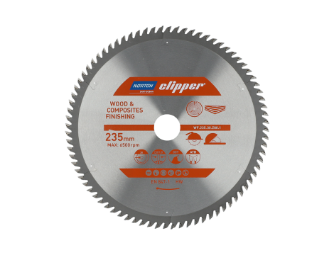 NORTON PIŁA TARCZOWA 235mm x 30mm x 96z DREWNO I KOMPOZYTY ATB (2,8 / 1,8)