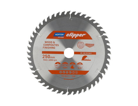 NORTON PIŁA TARCZOWA 250mm x 30mm x 48z DREWNO I KOMPOZYTY ATB (3,2 / 2,2)