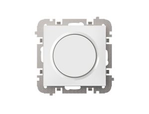 SANTRA ściemniacz LED obrotowy bez ramki podtynkowy biały 4107-10