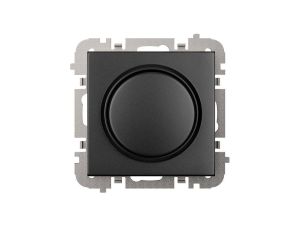 SANTRA ściemniacz LED obrotowy bez ramki podtynkowy czarny 4107-19