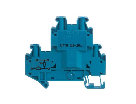 Złączka szynowa elementów kontrolnych 2-piętrowe 4-przewodowa 2,5mm2 szara UTTB 2,5-2R BU/NAMUR 3046672 /50szt./