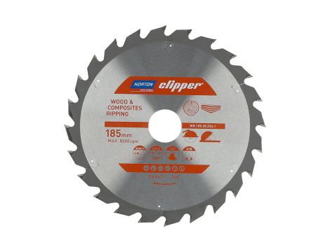 NORTON PIŁA TARCZOWA 185mm x 30mm x 24z DREWNO I KOMPOZYTY ATB (1,8 / 1,2)