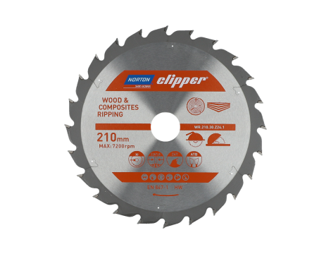NORTON PIŁA TARCZOWA 210mm x 30mm x 24z DREWNO I KOMPOZYTY ATB (2,8 / 1,8)