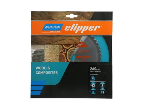 NORTON PIŁA TARCZOWA 260mm x 30mm x 48z DREWNO I KOMPOZYTY ATB Neg (2,6 / 1,8) - 2