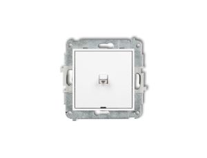 MINI Mechanizm łącznika schodowego w stylu amerykańskim (jeden klawisz, bez piktogramu) biały mat 25MWPUS-3.1