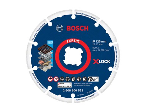 BOSCH TARCZA DIAMENTOWA DO METALU 125mm X-LOCK 2608900533 - 2