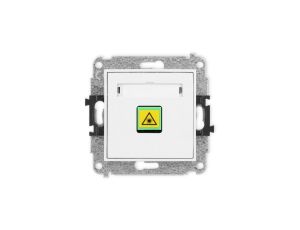 MINI Mechanizm gniazda światłowodowego/optycznego pojedynczego biały mat 25MGOP-1