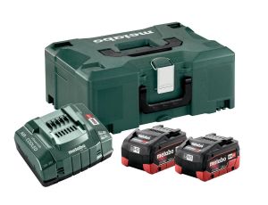 METABO ZESTAW AKUMULATORÓW 2 x 5.5Ah LIHD + ŁADOWARKA ASC 30-36 V + WALIZKA METALOC