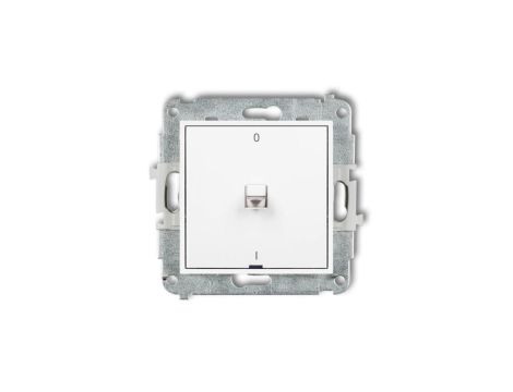 MINI Mechanizm łącznika dwubiegunowego w stylu amerykańskim biały mat 25MWPUS-9