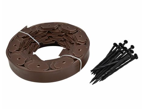 AWTOOLS OBRZEŻE TRAWNIKOWE ECO-BORDER 10M / BRĄZ - 2