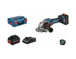 BOSCH SZLIFIERKA KĄTOWA 125mm GWS 18V-15 SC 2xPC8,0Ah REG.OBR. LB 06019H6101