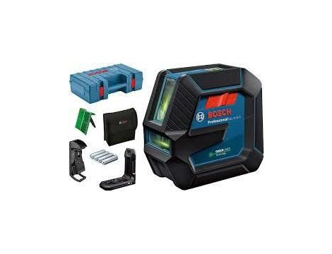 BOSCH LASER KRZYŻOWY GLL 2-15 G ZIELONY +UCHWYT LB 10 +ZACISK DK 10 WALIZKA 0601063W02