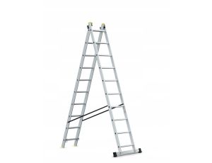 AWTOOLS DRABINA ALUMINIOWA 2x10 150KG WIELOFUNKCYJNA 2-CZĘŚCIOWA