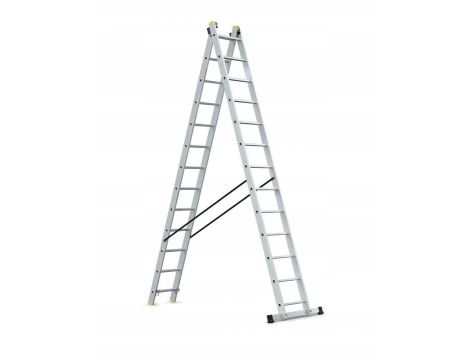AWTOOLS DRABINA ALUMINIOWA  2x13 150KG WIELOFUNKCYJNA 2-CZĘŚCIOWA