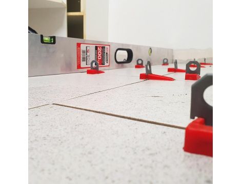 AWTOOLS SYSTEM POZIOMOWANIA PŁYTEK STANDARD 1,0mm - 7mm-15mm - KLIPS 400szt. - 5