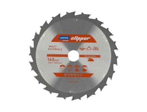 NORTON PIŁA TARCZOWA 160mm x 20mm x 16z MULTI MATERIALS DEMOLITION (3,0/2,0)