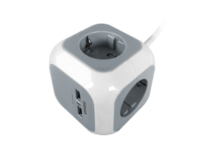 ORNO PRZEDŁUŻACZ 4 KROTNY 2P + Z  ŁADOWARKA 2 X USB, 1.4 M