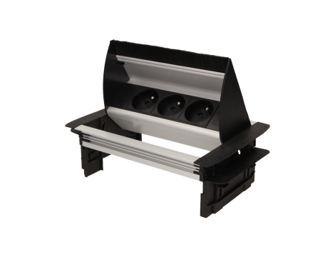 ORNO GNIAZDO MEBLOWE WPRZUSZCZANE W BLAT ZE SZCZOTKĄ PRZECIWKURZOWĄ I PRZEWODEM 1.8M