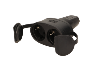 ORNO HERMETYCZNE, PODWÓJNE GNIAZDO GUMOWE 2P + Z IP 44