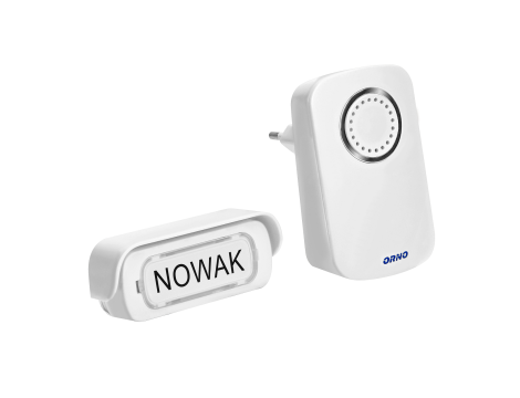 ORNO DZWONEK BEZPRZEWODOWY ERATO  AC, SIECIOWY, LEARNING SYSTEM, 100M