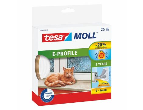 TESA USZCZELKA BIAŁA  E - 25m 9mm