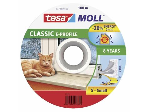 TESA USZCZELKA BIAŁA  E - 100m 9mm