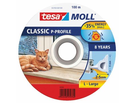 TESA USZCZELKA BIAŁA  P - 100m 9mm