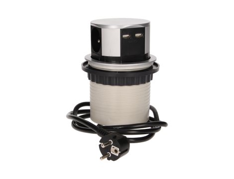 ORNO GNIAZDO MEBLOWE 3X3P+Z, USB X2