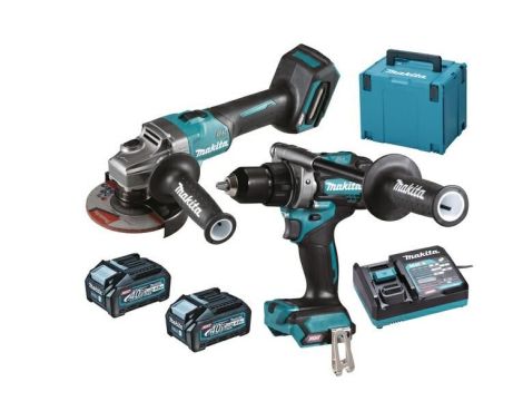 MAKITA ZESTAW COMBO 40Vmax XGT (GA005G+DF001G) 2x4,0Ah MAKPAC DK0124G201