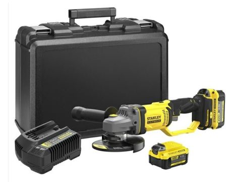 STANLEY SZLIFIERKA KĄTOWA 125mm 18V V20 2x4,0Ah SFMCG400M2K