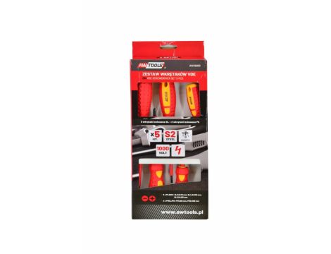 AWTOOLS ZESTAW WKRĘTAKÓW IZOLOWANYCH VDE S2 / 5szt.