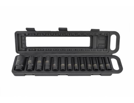 AWTOOLS ZESTAW NASADEK UDAROWYCH DŁUGICH 1/2" 13cz. 10-32mm BLACK LINE