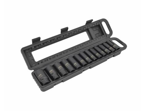 AWTOOLS ZESTAW NASADEK UDAROWYCH DŁUGICH 1/2" 13cz. 10-32mm BLACK LINE - 3