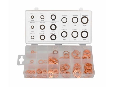 AWTOOLS PODKŁADKI MIEDZIANE 150szt.